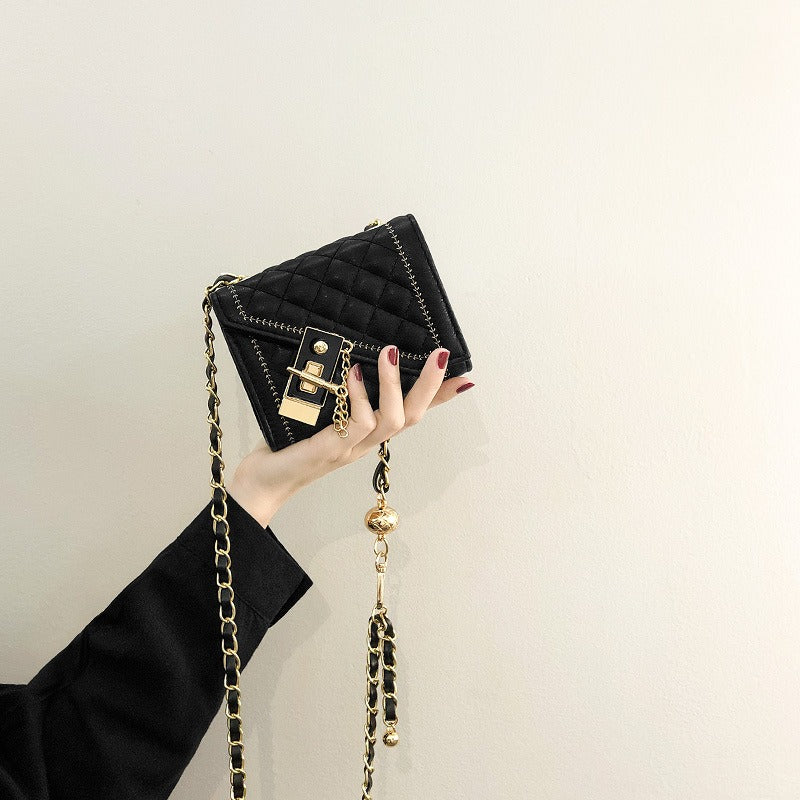 High-end mini bag women's fashion niche ins rhombus chain crossbody bag - V.I.P Digital Presence