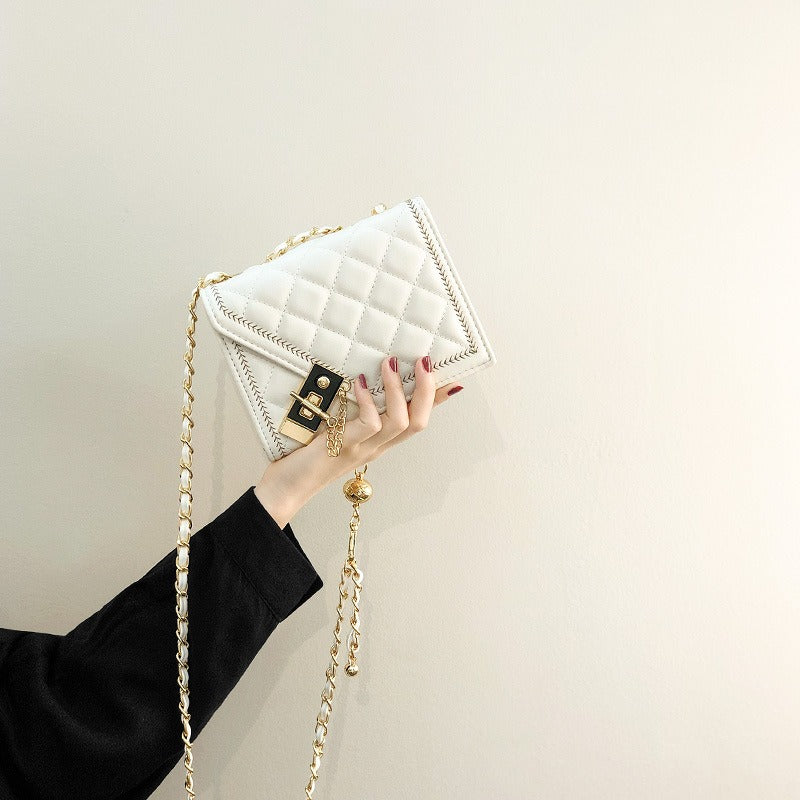High-end mini bag women's fashion niche ins rhombus chain crossbody bag - V.I.P Digital Presence