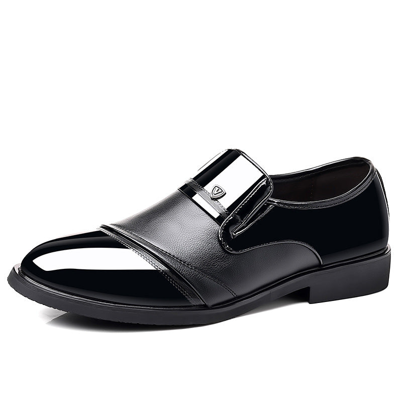 High end shiny business dress leather shoes, height increasing set feet, suit shoes, men's shoes - V.I.P Digital Presence