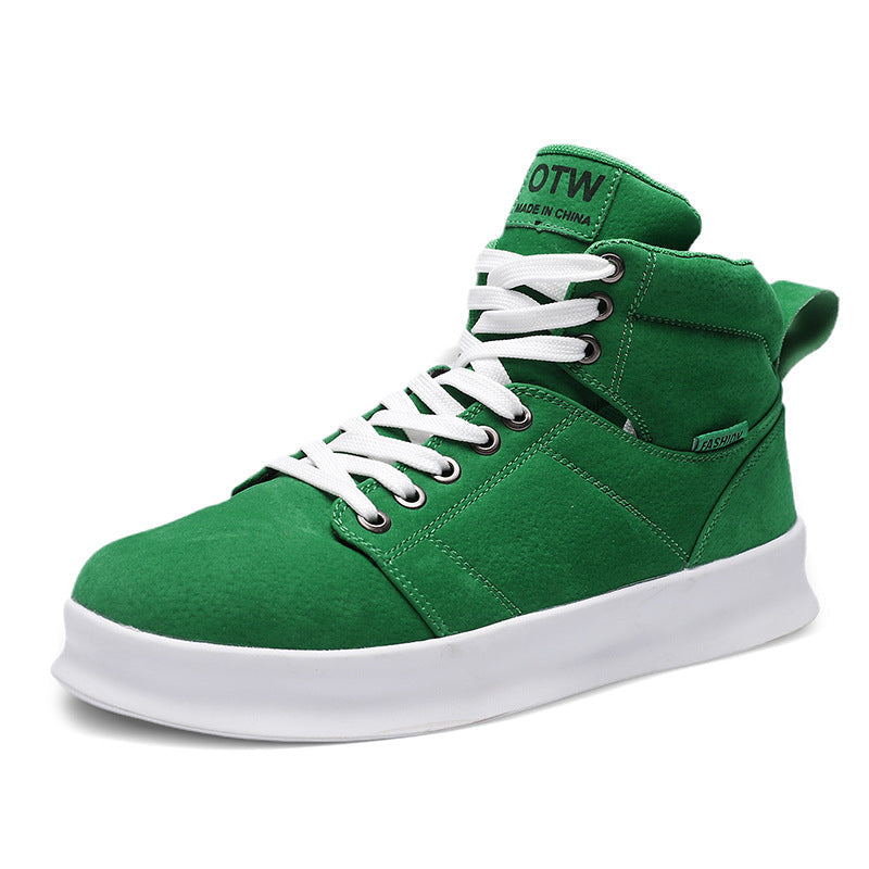 High top suede board shoes Air Force thick sole breathable sports student casual workwear shoes men - V.I.P Digital Presence