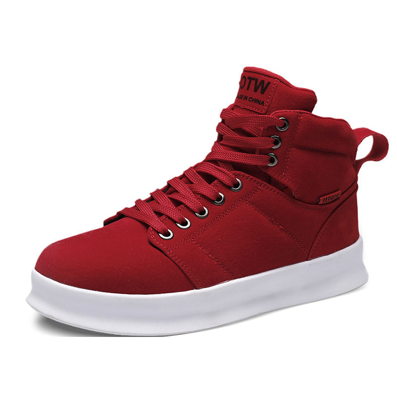 High top suede board shoes Air Force thick sole breathable sports student casual workwear shoes men - V.I.P Digital Presence