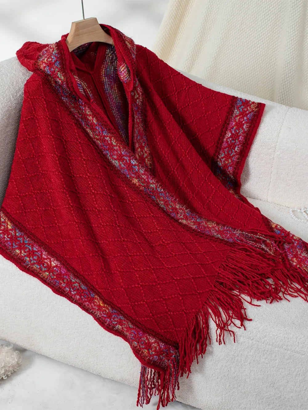 Hooded tassel cloak sweater shawl women's coat - V.I.P Digital Presence