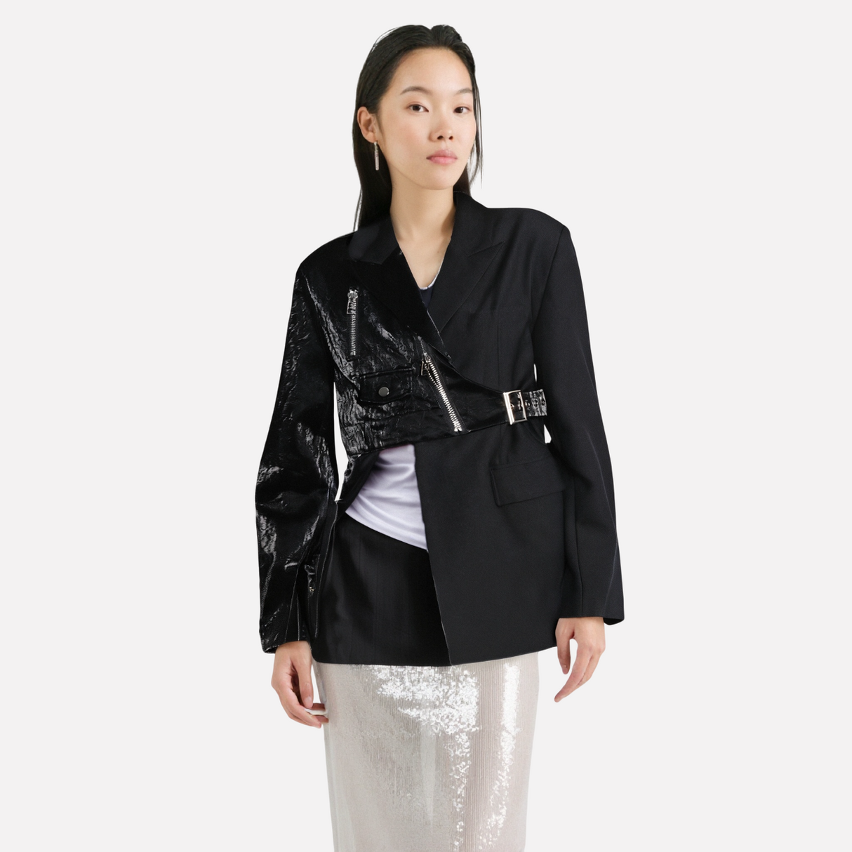 Irregular suit jacket women's waist cinched suit jacket - V.I.P Digital Presence