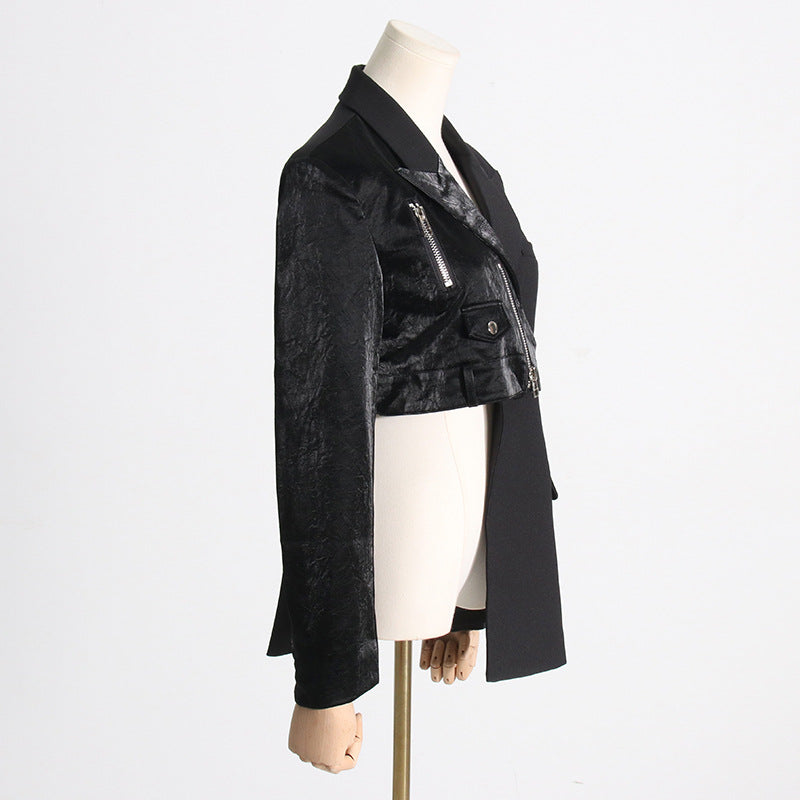 Irregular suit jacket women's waist cinched suit jacket - V.I.P Digital Presence