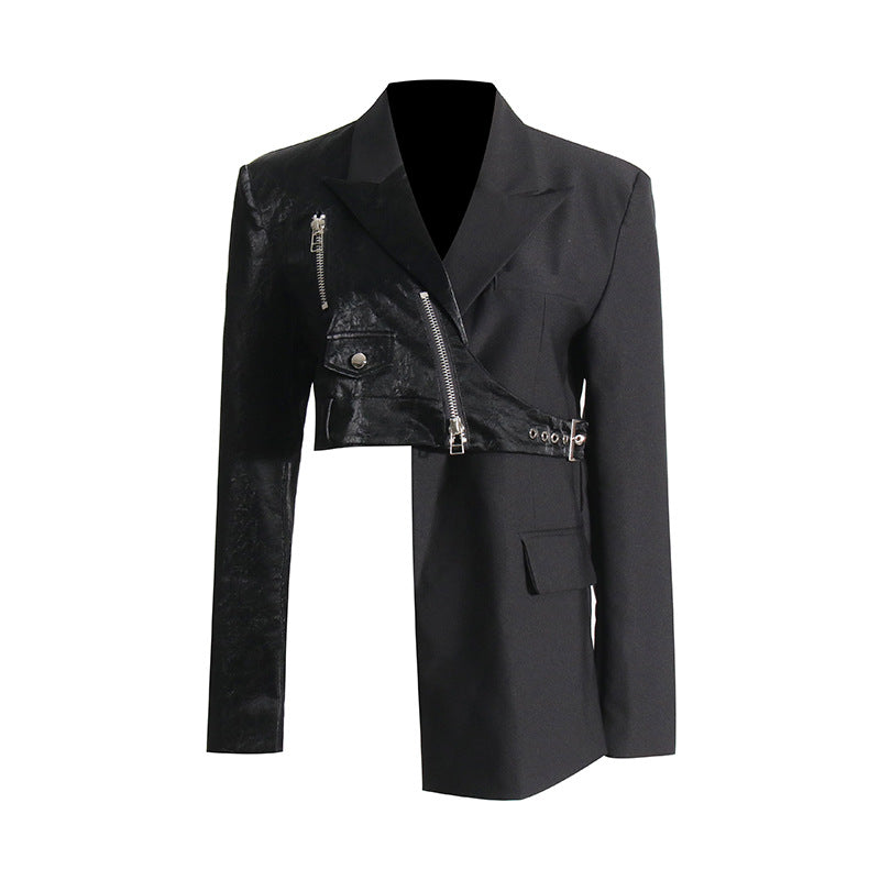Irregular suit jacket women's waist cinched suit jacket - V.I.P Digital Presence