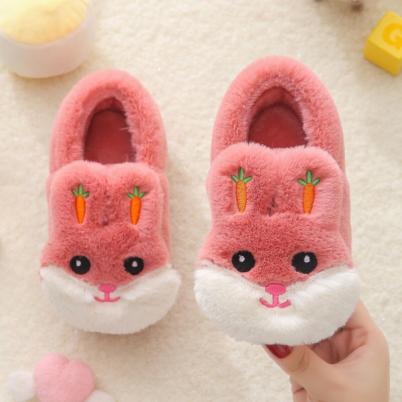 Kids Cotton Slides Autumn Winter Indoor Non-slip Cute Rabbit Non-slip Kids Shoes Home Slippers Fashion Baby Boys Girls Slippers - V.I.P Digital Presence