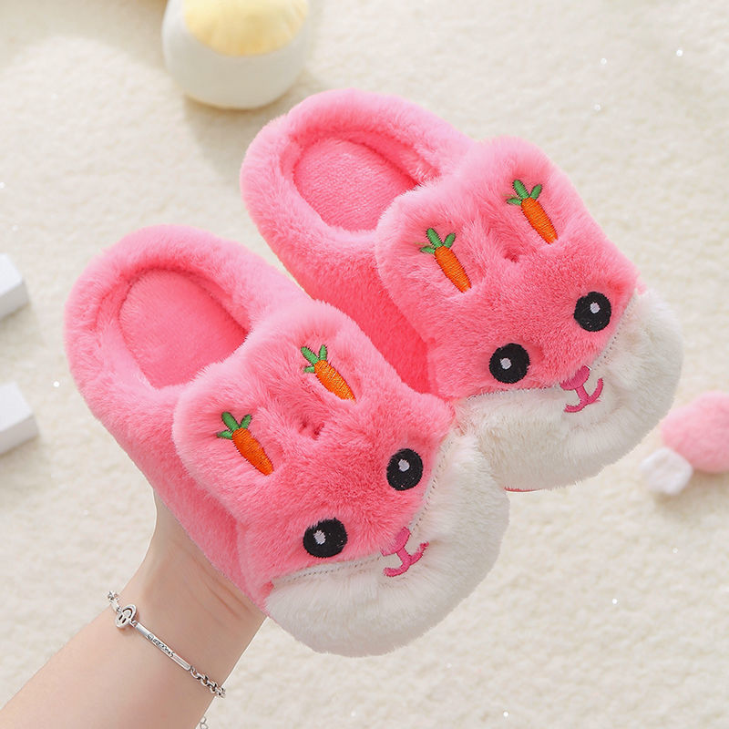 Kids Cotton Slides Autumn Winter Indoor Non-slip Cute Rabbit Non-slip Kids Shoes Home Slippers Fashion Baby Boys Girls Slippers - V.I.P Digital Presence
