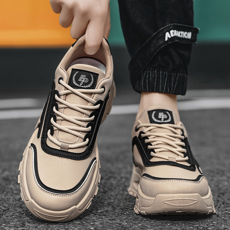 Labor protection shoes, wear-resistant shoes, sports and leisure outdoor hiking leather shoes, men's shoes, versatile thick soled trendy shoes - V.I.P Digital Presence