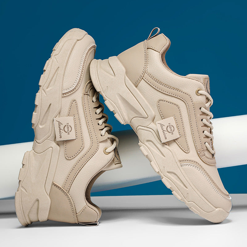 Labor protection shoes, wear-resistant shoes, sports and leisure outdoor hiking leather shoes, men's shoes, versatile thick soled trendy shoes - V.I.P Digital Presence