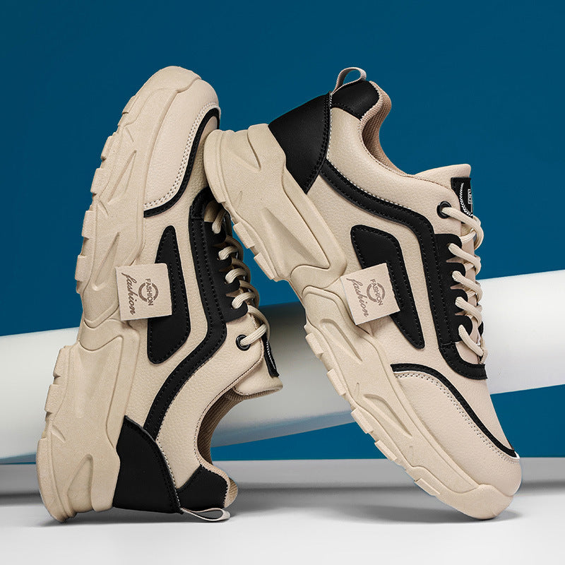 Labor protection shoes, wear-resistant shoes, sports and leisure outdoor hiking leather shoes, men's shoes, versatile thick soled trendy shoes - V.I.P Digital Presence