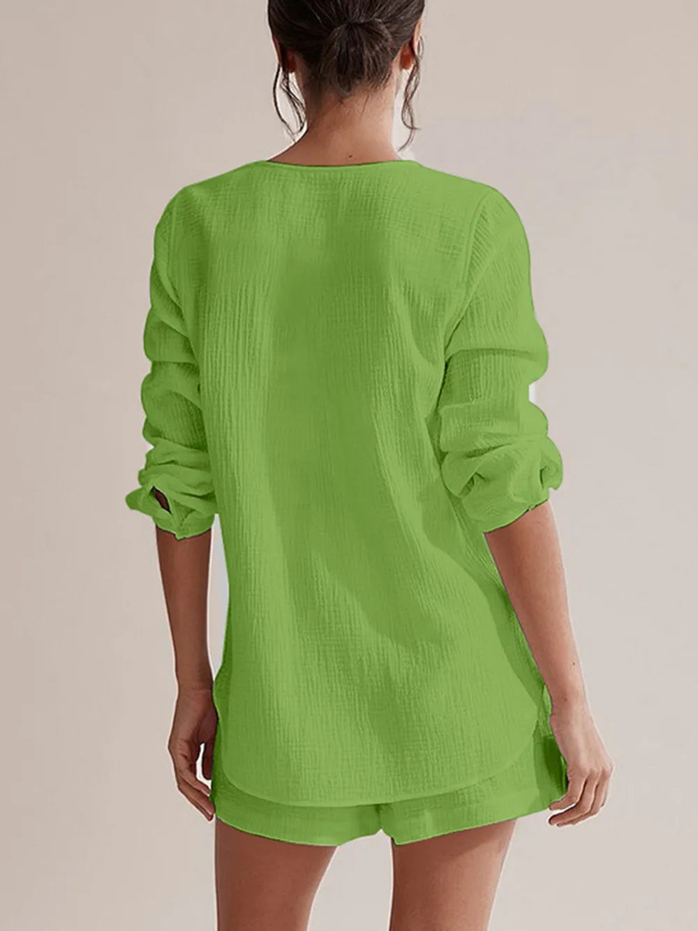 Ladies' summer pajamas made of pure cotton gauze - V.I.P Digital Presence