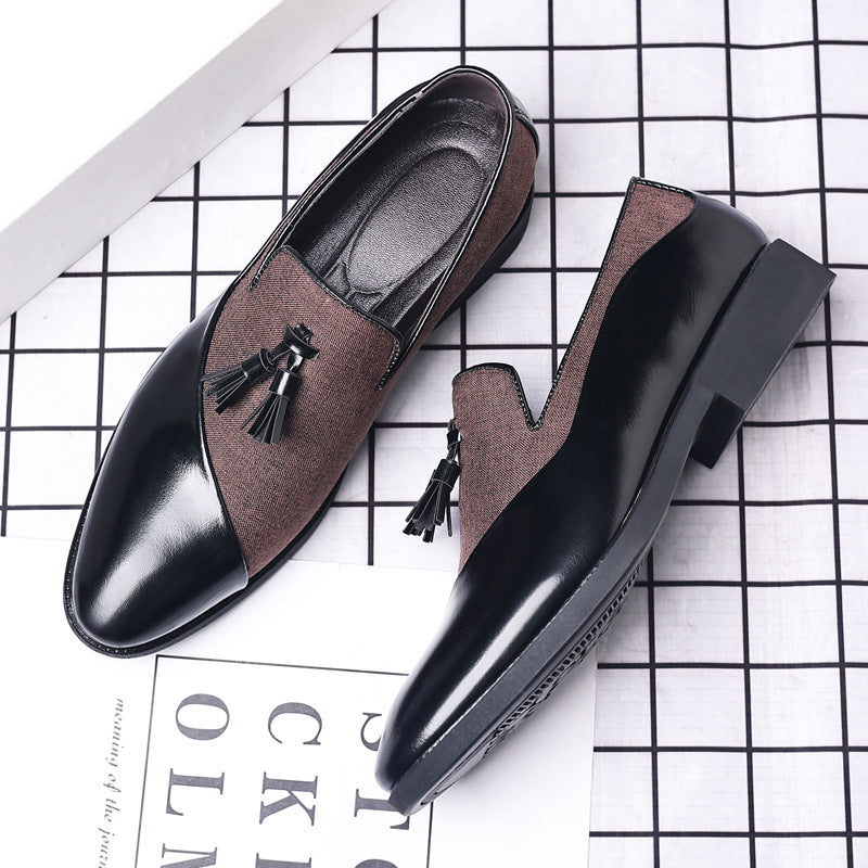 Leather shoes for men, business formal, plus size fit, trendy and casual shoes, Korean version, versatile and trendy, British style - V.I.P Digital Presence