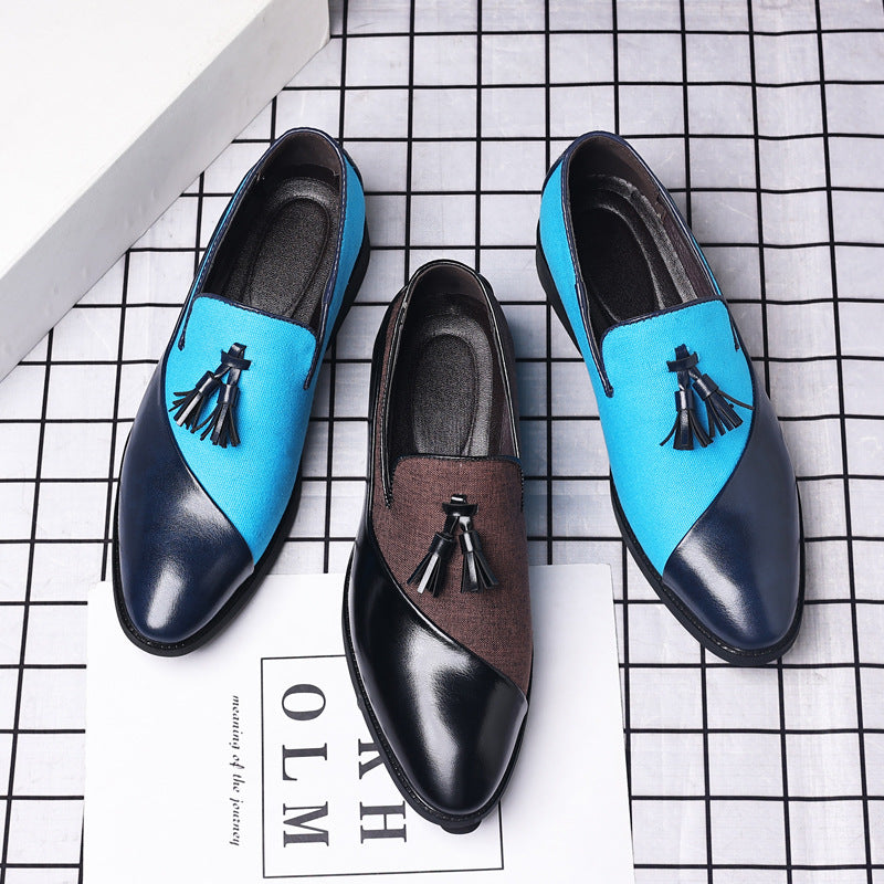 Leather shoes for men, business formal, plus size fit, trendy and casual shoes, Korean version, versatile and trendy, British style - V.I.P Digital Presence