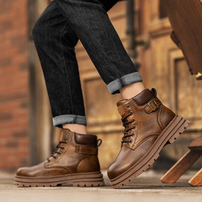 Martin boots autumn and winter retro high top men's workwear boots - V.I.P Digital Presence