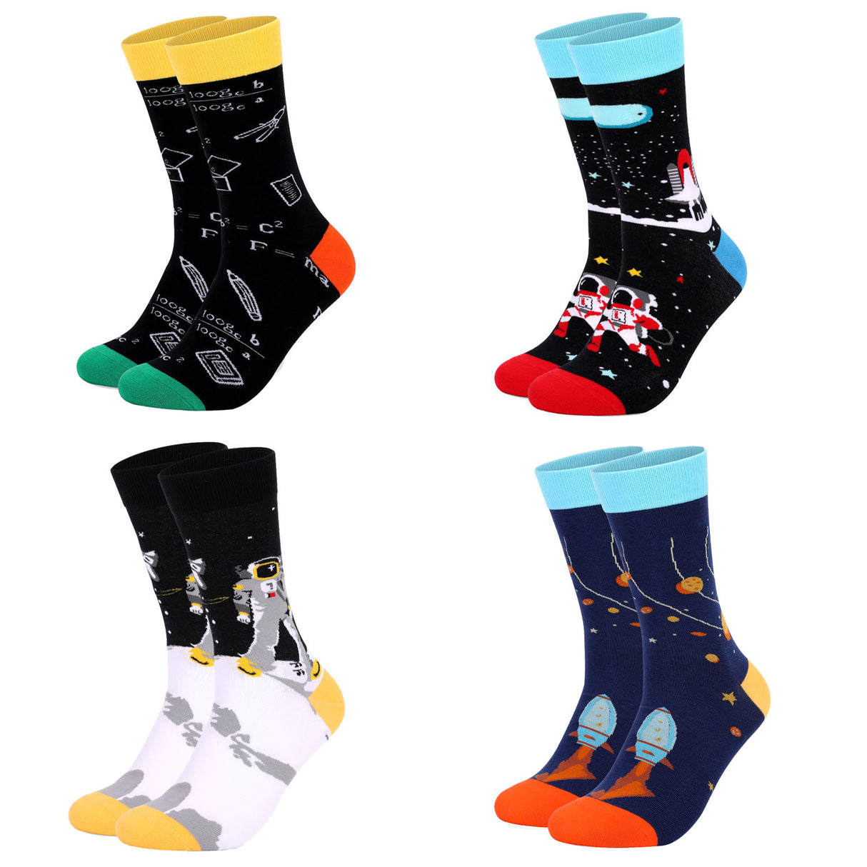 Math Print Men's Socks Space Leisure In Tube Socks Autumn And Winter New Style Cotton Socks Trendy Socks - V.I.P Digital Presence