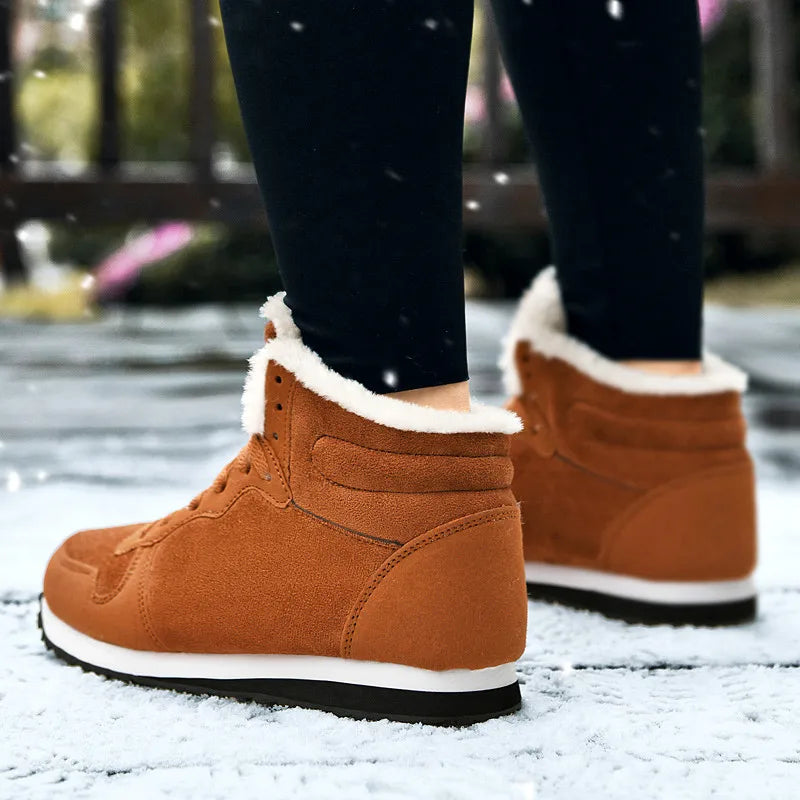 Men Boots Waterproof Winter Boots Men Lightweight Hight Top Plus 48 No Slip Warm Snow Boots Plush Women Footwear Leather Shoes - V.I.P Digital Presence