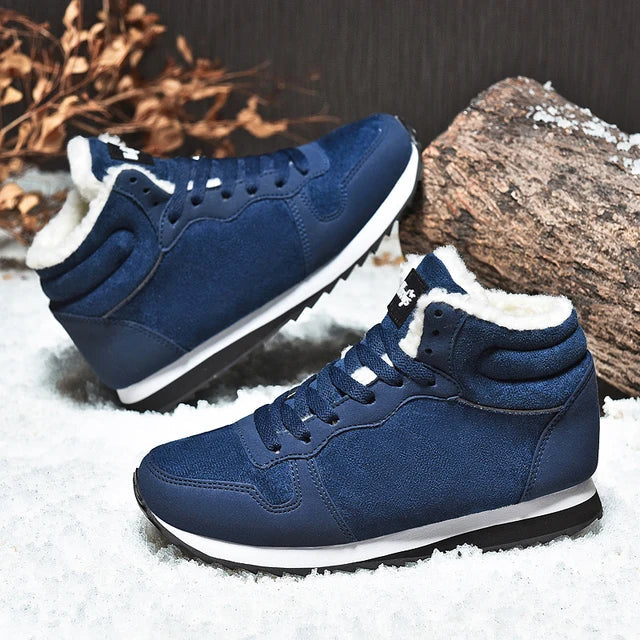 Men Boots Waterproof Winter Boots Men Lightweight Hight Top Plus 48 No Slip Warm Snow Boots Plush Women Footwear Leather Shoes - V.I.P Digital Presence