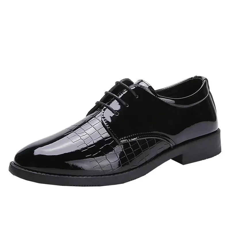 Men Leather Shoes Business Formal Fashion Leather Shoes Korean Style Casual Youth Versatile Men Leather Shoes - V.I.P Digital Presence