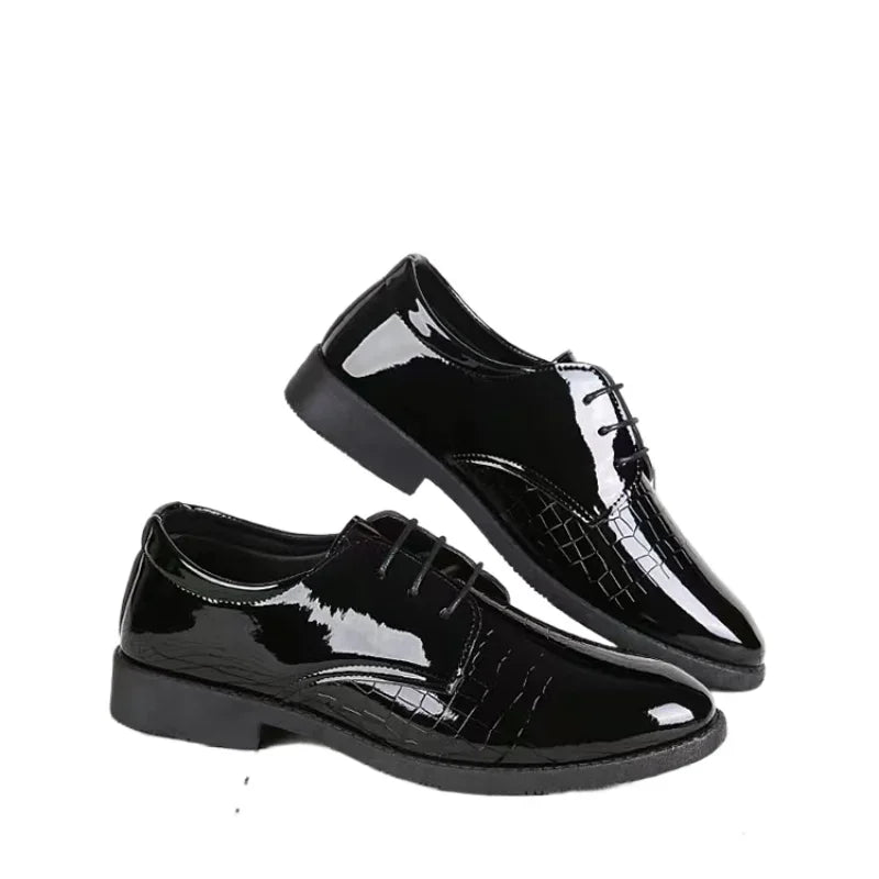 Men Leather Shoes Business Formal Fashion Leather Shoes Korean Style Casual Youth Versatile Men Leather Shoes - V.I.P Digital Presence