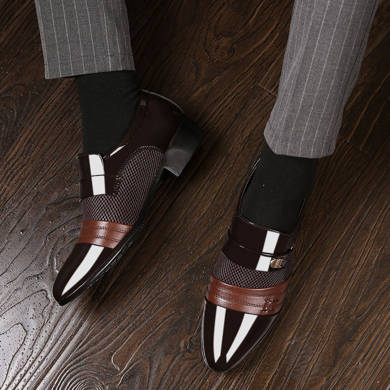 Men's shoes, leather shoes, men's casual shoes, business formal shoes, plus size versatile wedding shoes - V.I.P Digital Presence