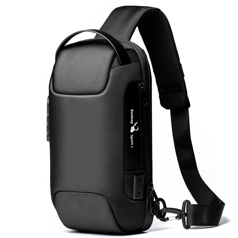 Men's Waterproof USB Oxford Crossbody Bag Anti-theft Shoulder Sling Bag Multifunction Short Travel Messenger Chest Pack For Male - V.I.P Digital Presence