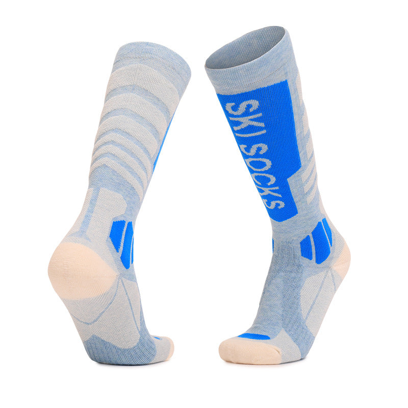 Merino wool skiing socks women's high tube hiking socks anti slip and warm outdoor sports socks - V.I.P Digital Presence