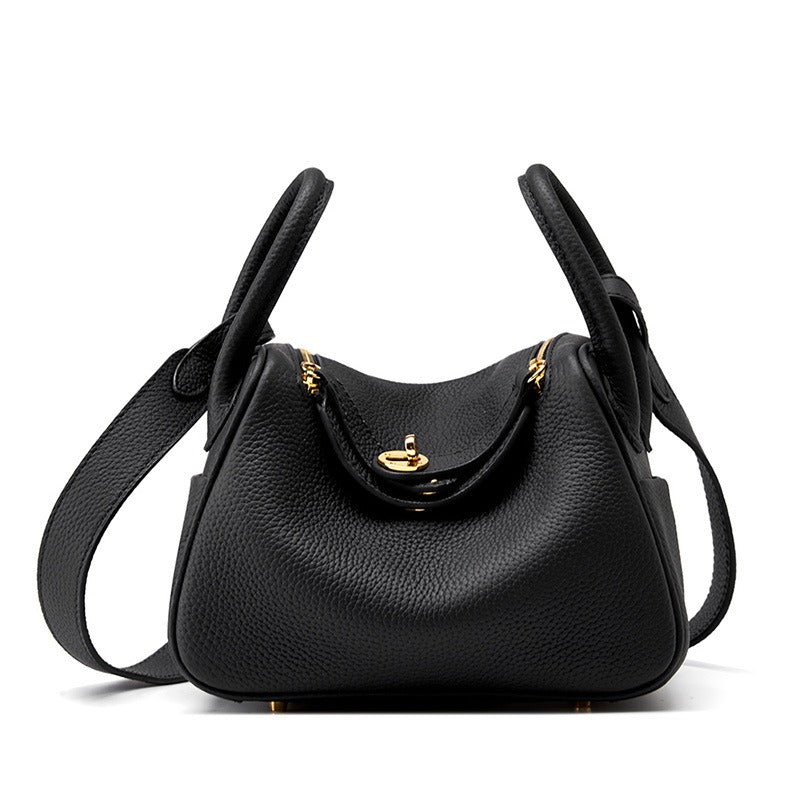 Mini genuine leather shoulder crossbody bag pillow bag versatile lindy small bag doctor bag trendy - V.I.P Digital Presence