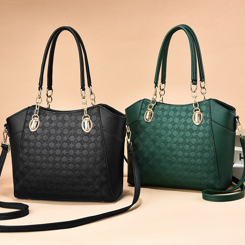 Mother-in-Child Bag Autumn and Winter PU Leather Large Capacity Tote Bag Women's Chain Shoulder Bag - V.I.P Digital Presence