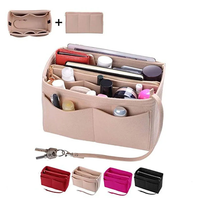 Multi pocket women's makeup bag toiletries makeup storage bag - V.I.P Digital Presence