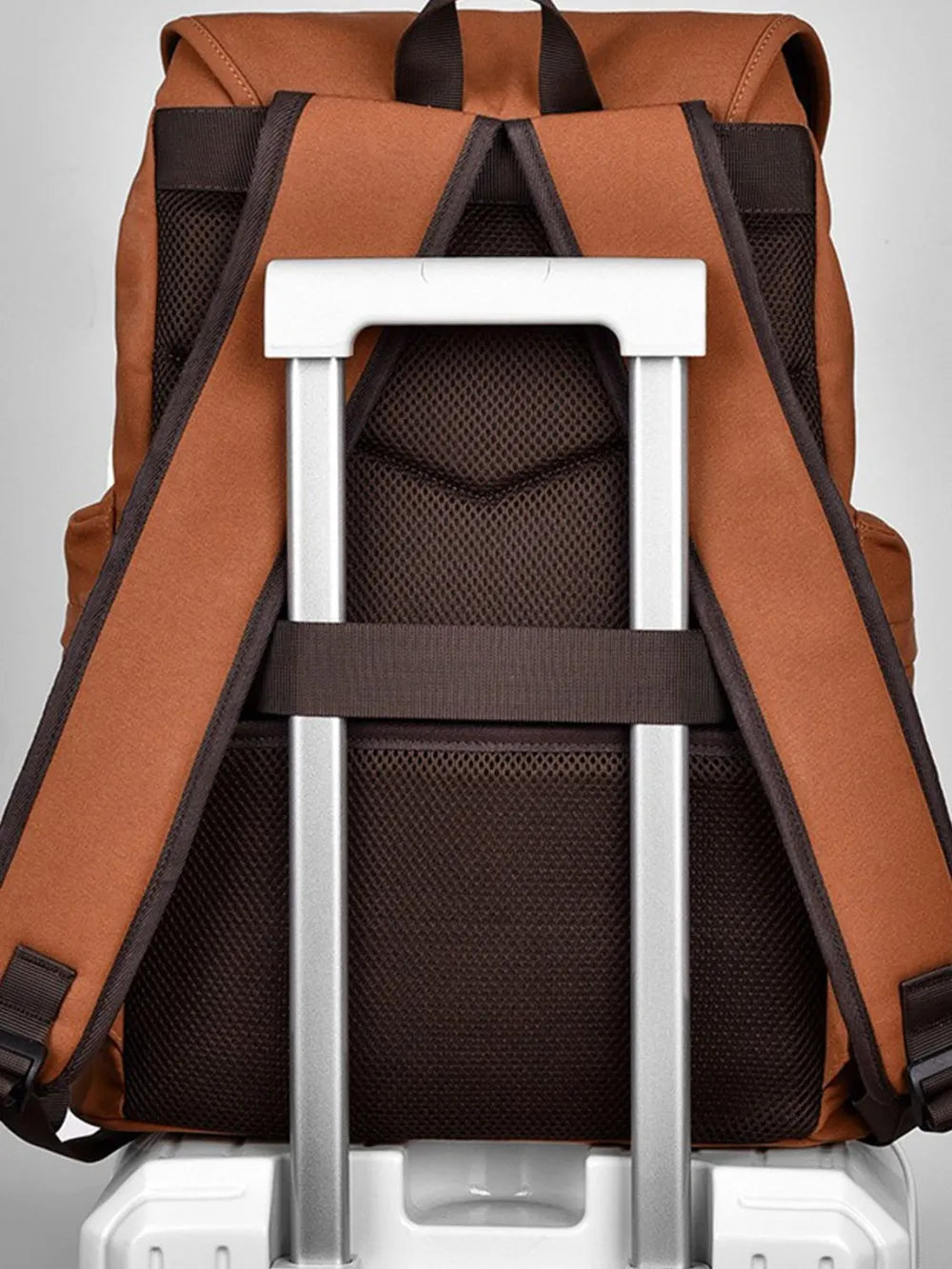 Multi Pockets Adjustable Strap Canvas Backpack Bag - V.I.P Digital Presence