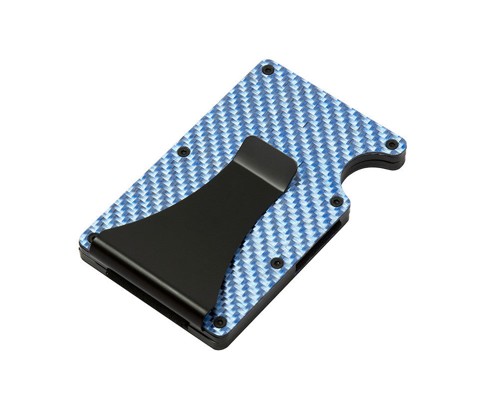 Multifunctional Carbon Fiber Card Holder Metal Card Box Anti-Degaussing Anti-Theft Swipe Credit Card Box Stripe Pattern - V.I.P Digital Presence