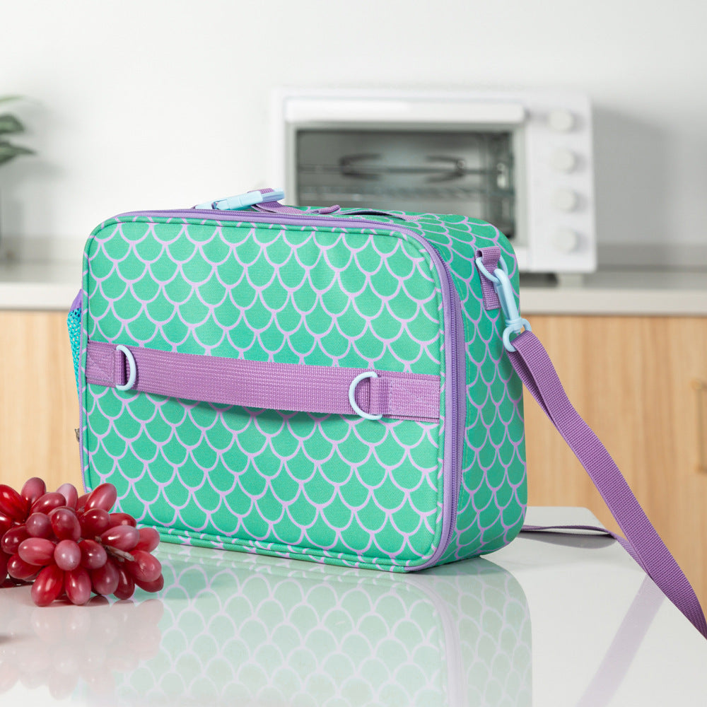 New American Crossbody Childrens Cartoon Lunch Bag Oxford Cloth Color Student Insulation Bag - V.I.P Digital Presence