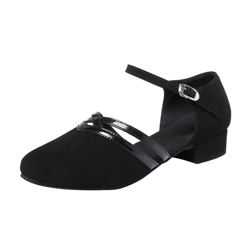 New Latin dance shoes for women with soft soles low heels and indoor fur soles - V.I.P Digital Presence