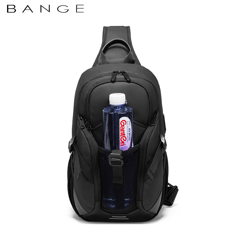 New Men's Summer Chest Bag Fashion Trend Atmospheric Business Messenger Bag All-Match USB Shoulder Bag - V.I.P Digital Presence