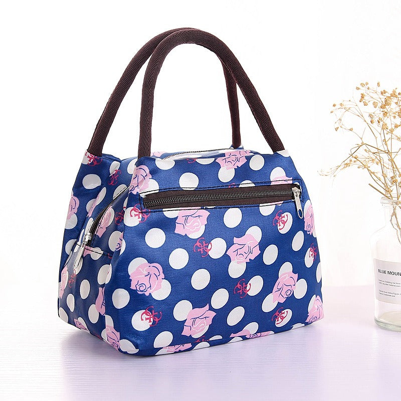 New Oxford Cloth Portable Bag Portable Folding Portable Lunch Box Bag Lunch Bag Thermal Insulation Bag Picnic Bag - V.I.P Digital Presence