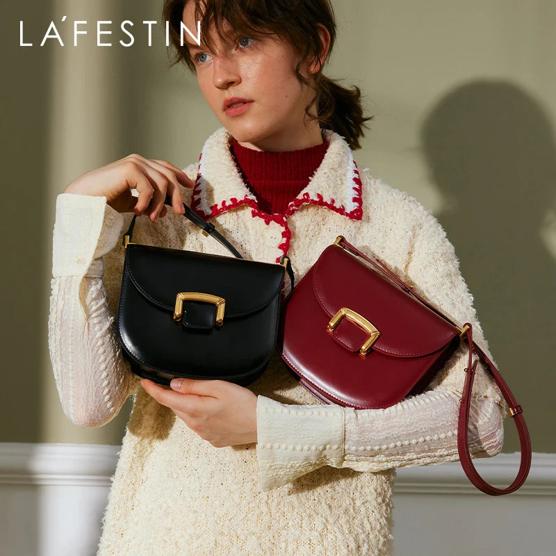 Original Women Bag New Trendy High-end Wedding Bag Shoulder Bag Commuting Handbag Retro Style Saddle Bag - V.I.P Digital Presence