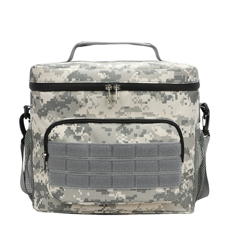 Outdoor Oxford cloth square waterproof camouflage insulation bag wear-resistant portable work convenient lunch box bag - V.I.P Digital Presence