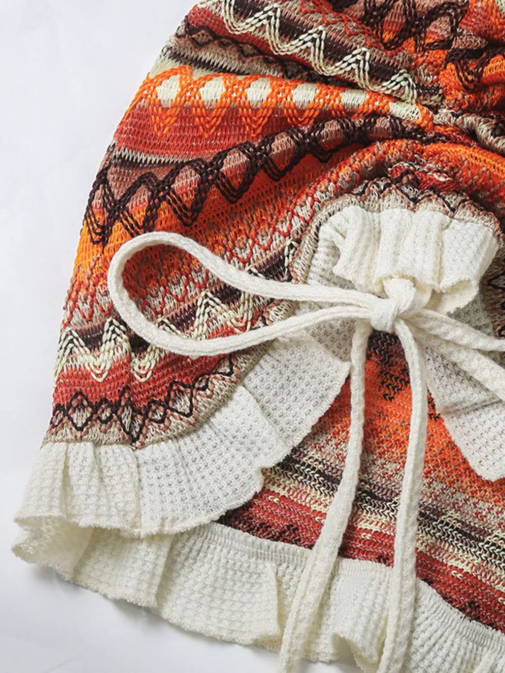 Perfee Backless Square Neck Mini Knit Dress - V.I.P Digital Presence