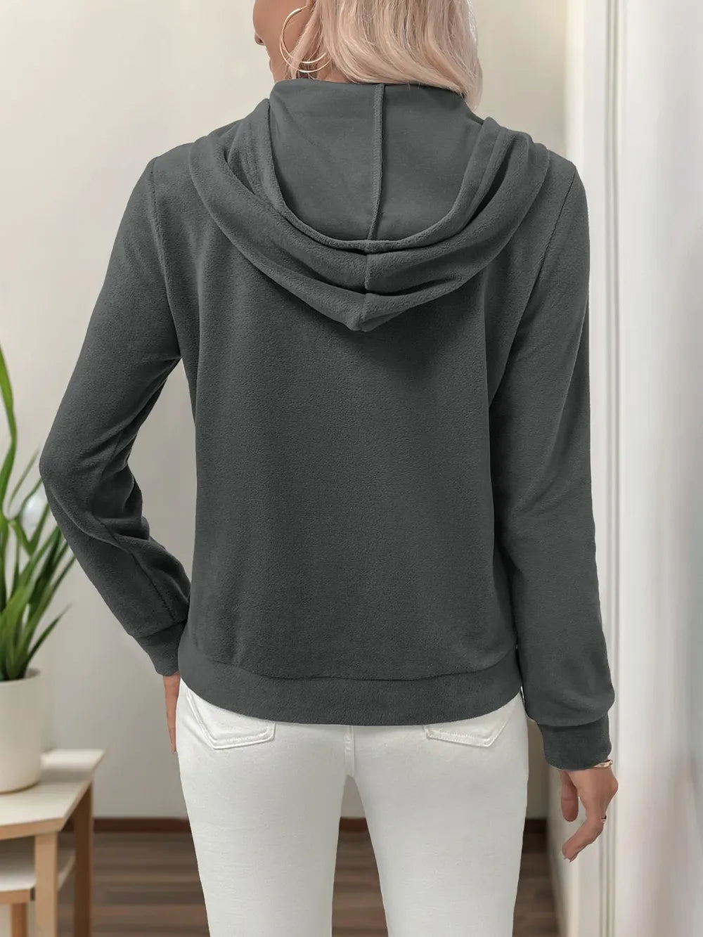 Perfee Pearl Butterfly Long Sleeve Hoodie - V.I.P Digital Presence