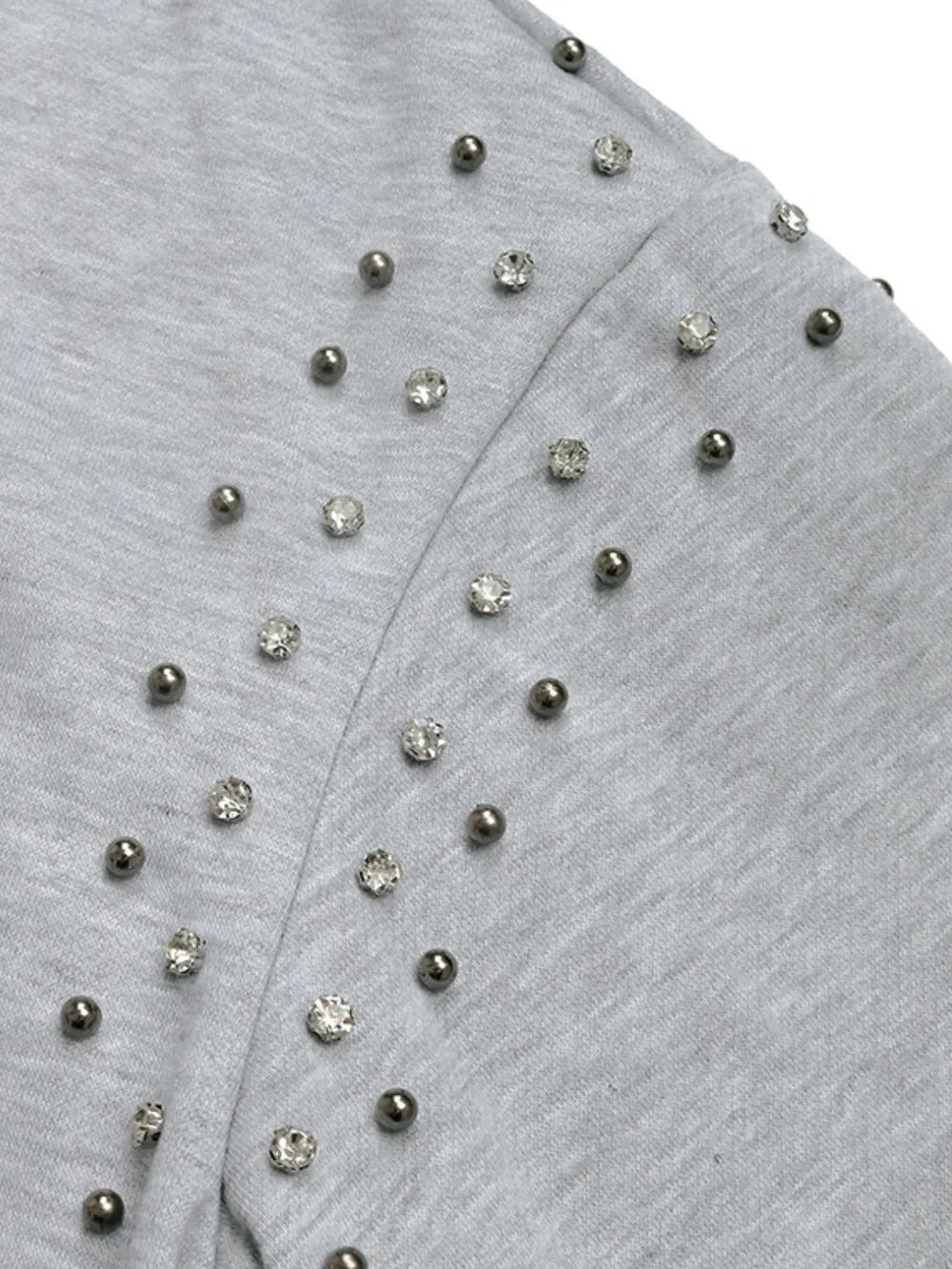 Perfee Rhinestone Zip Up Long Sleeve Hoodie - V.I.P Digital Presence
