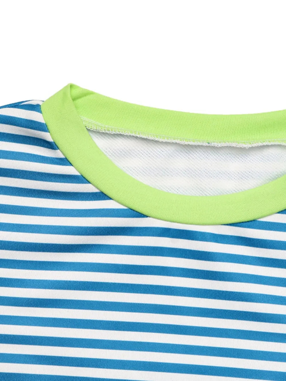 Perfee Striped Round Neck Long Sleeve Sweatshirt - V.I.P Digital Presence