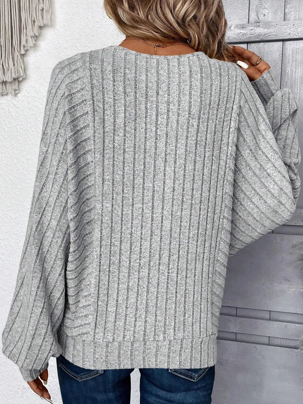 Plus Size Round Neck Batwing Sleeve T-Shirt - V.I.P Digital Presence
