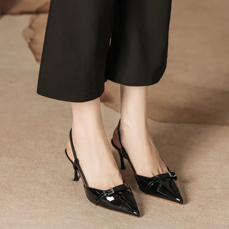 Point Toe Slingback Pumps - V.I.P Digital Presence