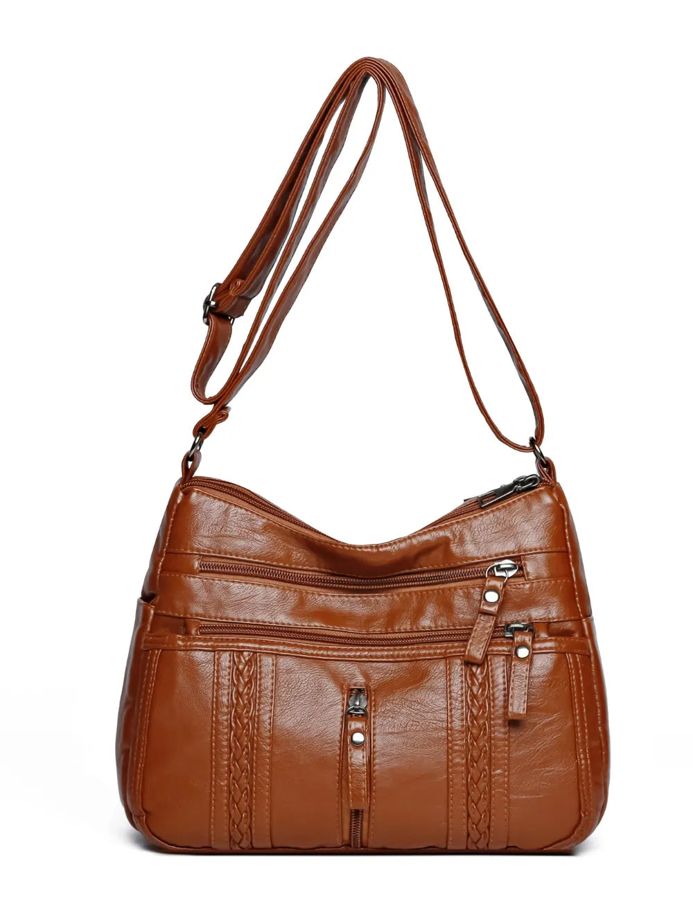 PU Leather Adjustable Strap Shoulder Bag - V.I.P Digital Presence
