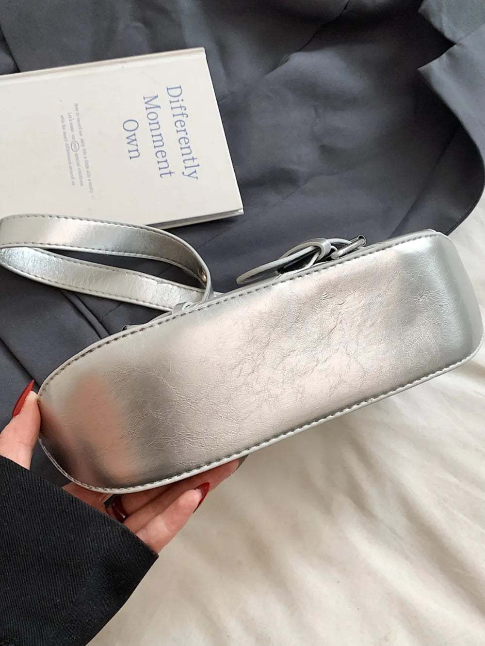 PU Leather Buckle Shoulder Bag - V.I.P Digital Presence