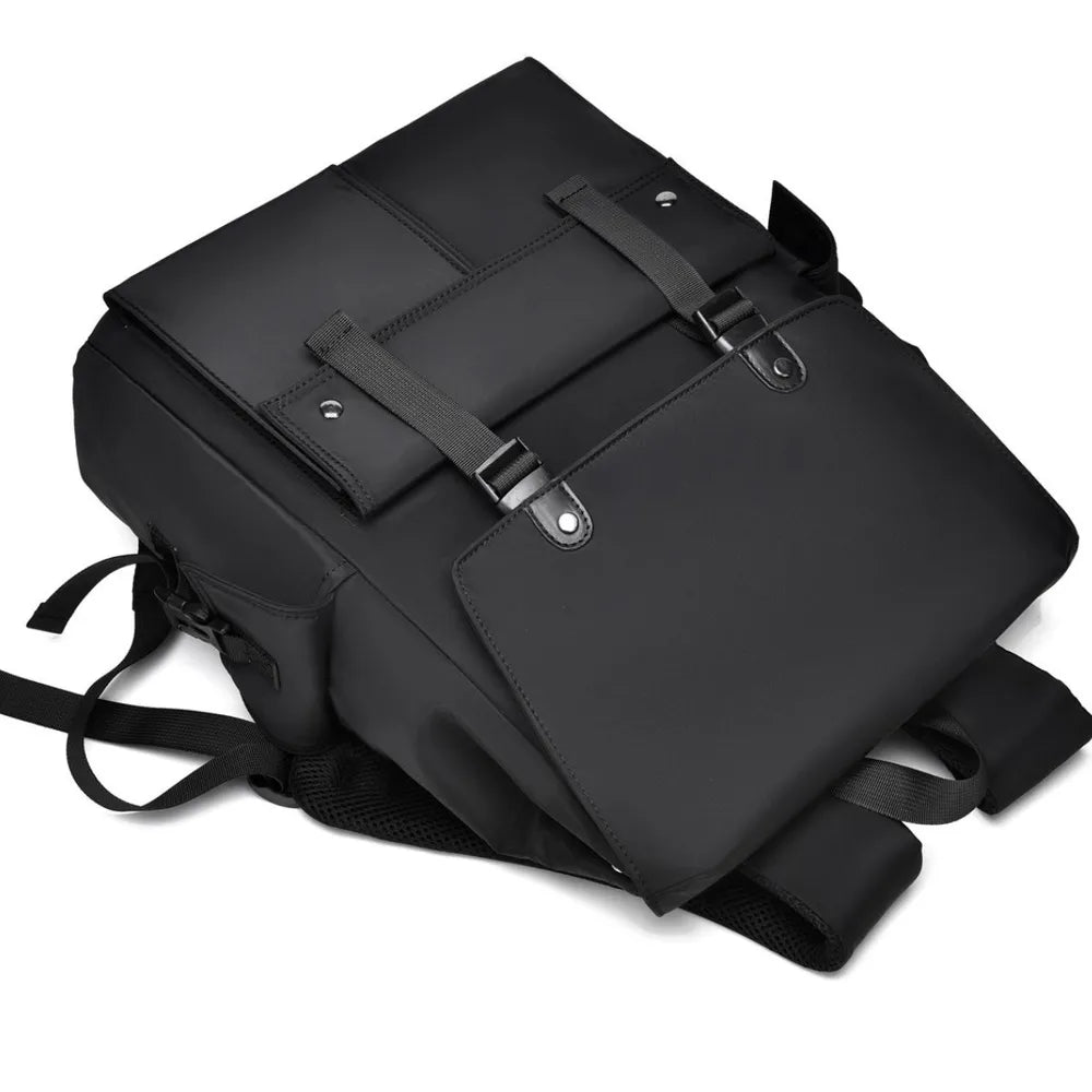 PU Leather Multi-Pockets Adjustable Strap Backpack Bag - V.I.P Digital Presence