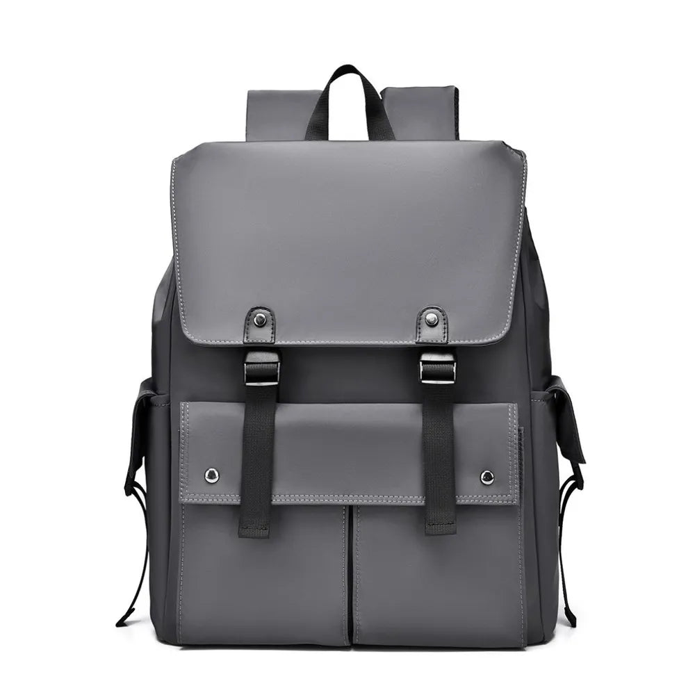 PU Leather Multi-Pockets Adjustable Strap Backpack Bag - V.I.P Digital Presence
