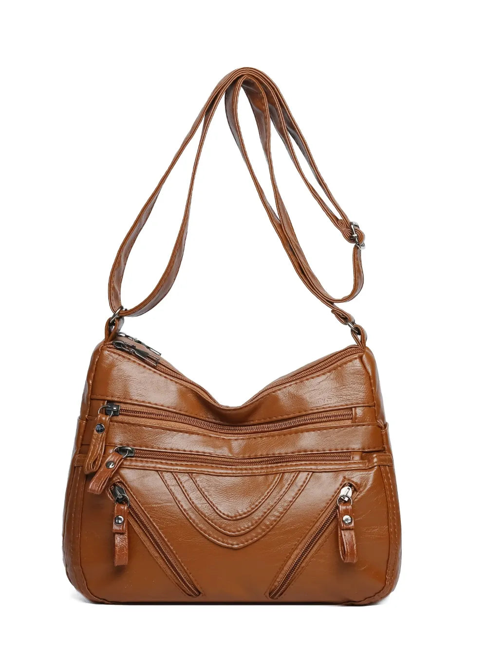 PU Multi-Compartment Crossbody Bag - V.I.P Digital Presence