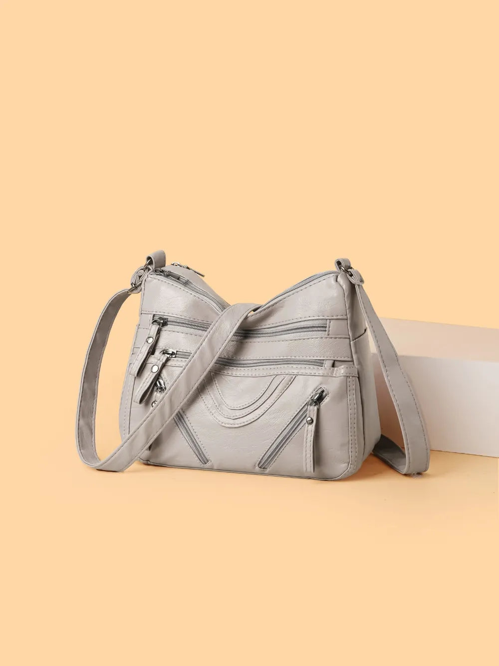 PU Multi-Compartment Crossbody Bag - V.I.P Digital Presence