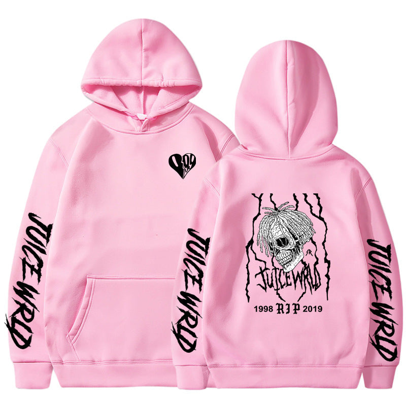 Rap singer Juice Wrld sweatshirt loose fitting men's and women's hooded sweatshirt - V.I.P Digital Presence